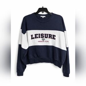 Z Supply Cropped Country Club Crew — Large